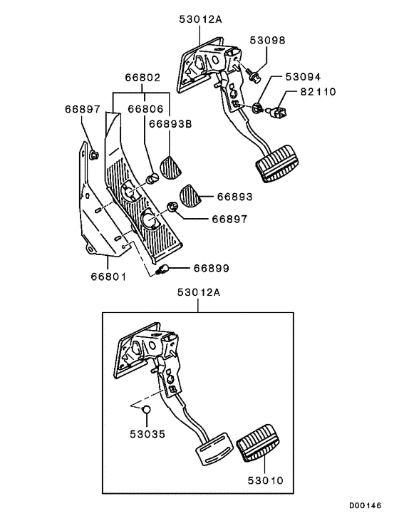 Brake & clutch pedal