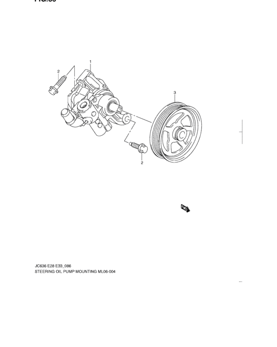 Steering oil pump mounting