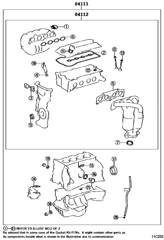 Engine Overhaul Gasket Kit