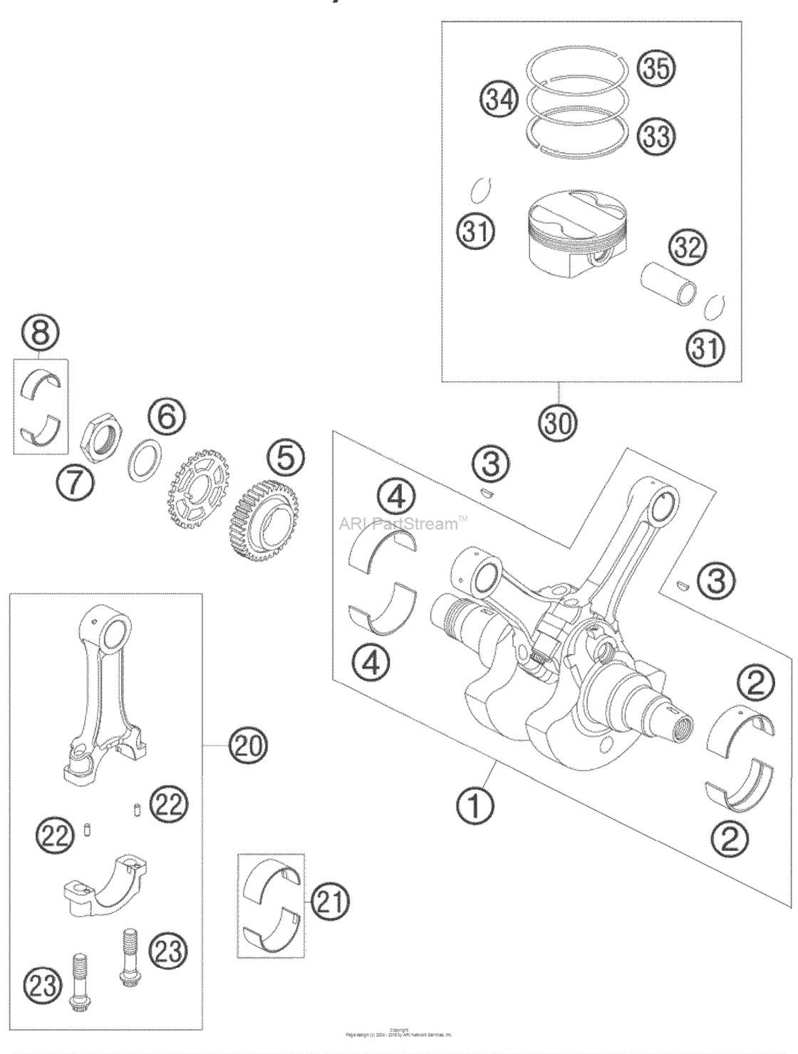 Crankshaft, Piston