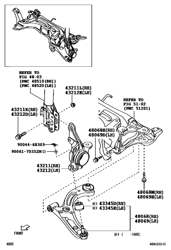 Front Axle Arm & Steering Knuckle