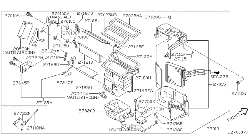 Heater & blower unit