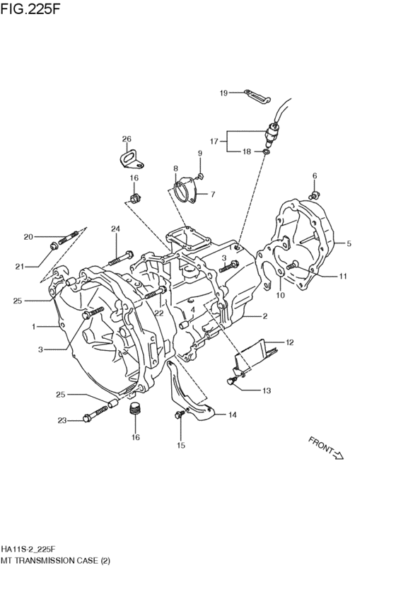 mt - transmission case