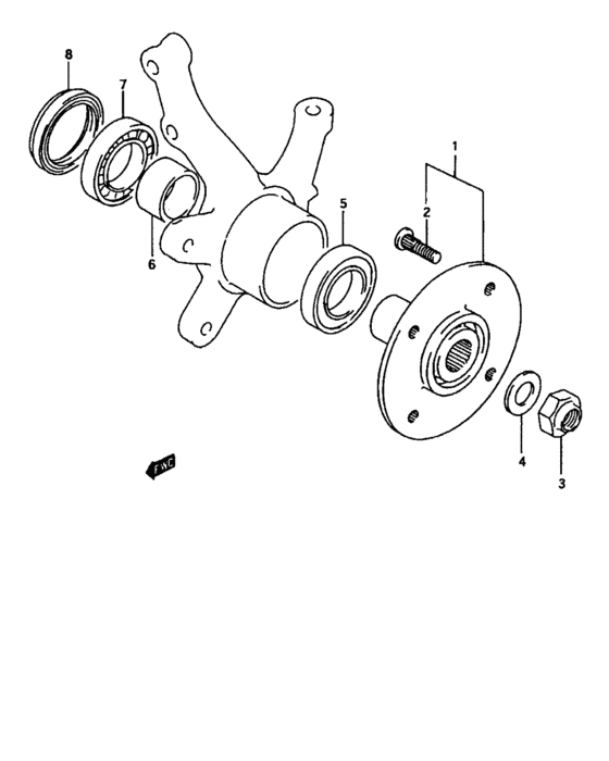 Front wheel hub