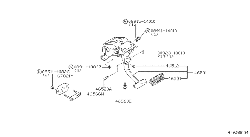 Brake & clutch pedal