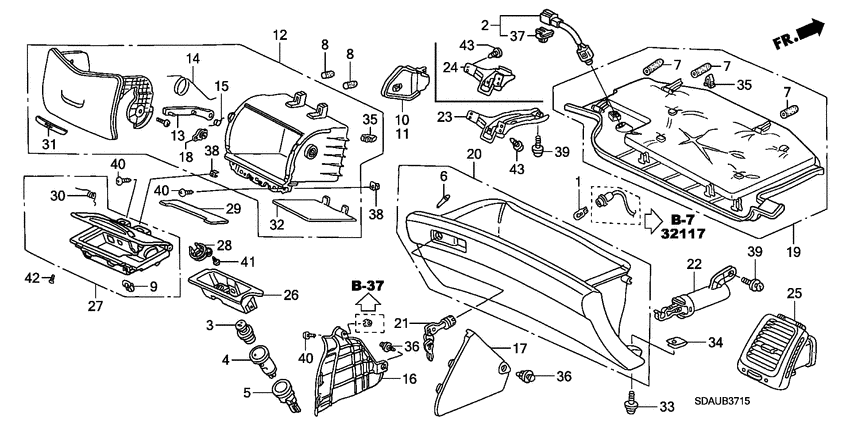 Instrument panel garnish