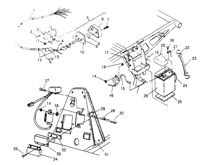 Electrical/taillight assembly