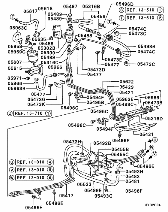Fuel line & vapor gas control