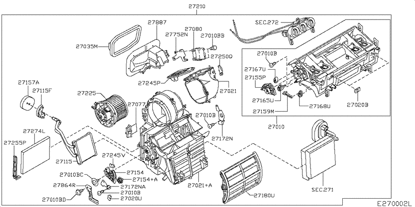 Heater & blower unit