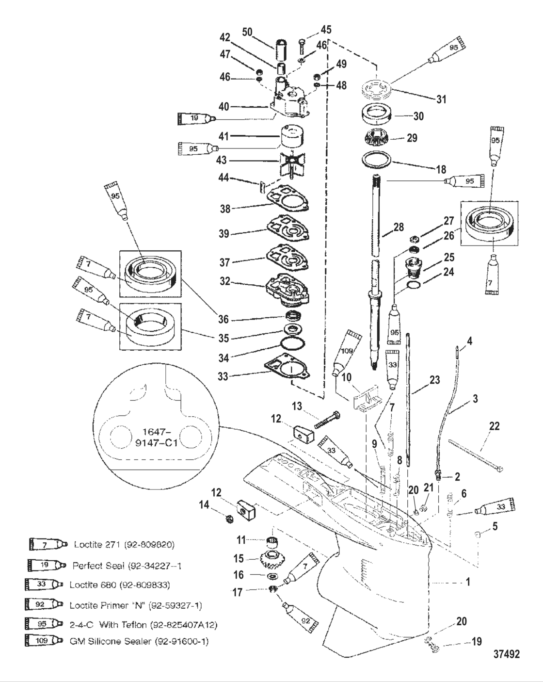 Gear Hsg (Driveshaft)(Std Rotation) (S/n-0G437999, Below)