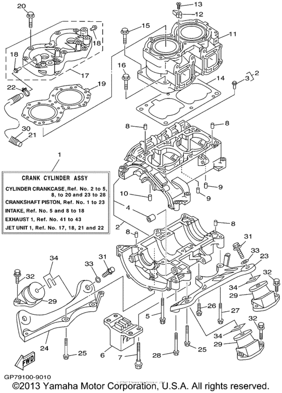 Cylinder crankcase