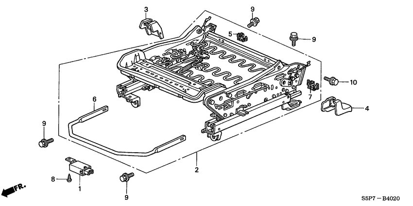 Front seat components