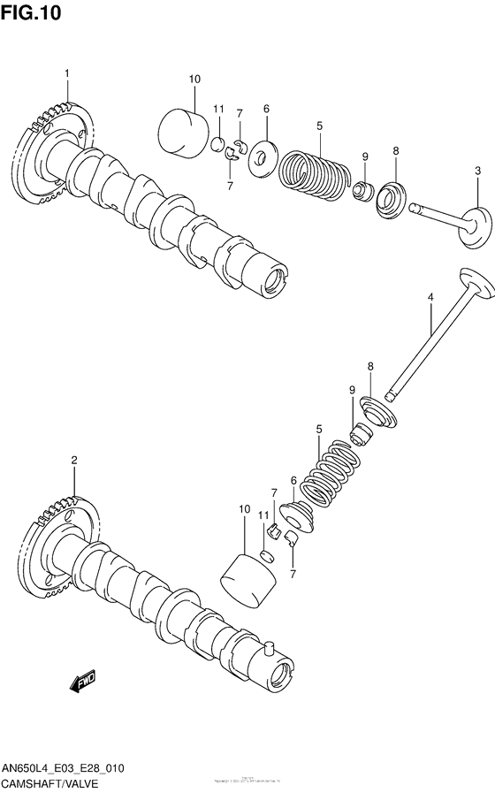 Camshaft/valve