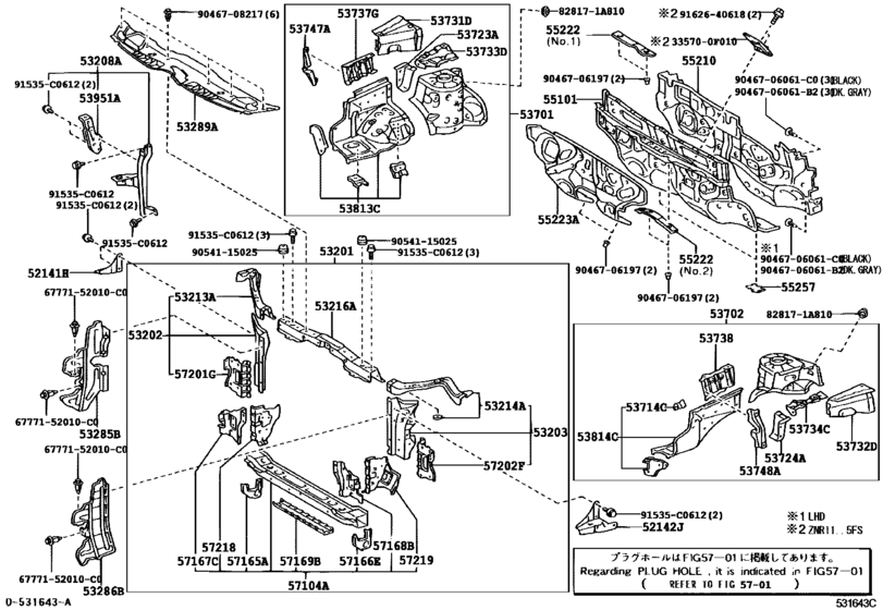 Front Fender Apron & Dash Panel
