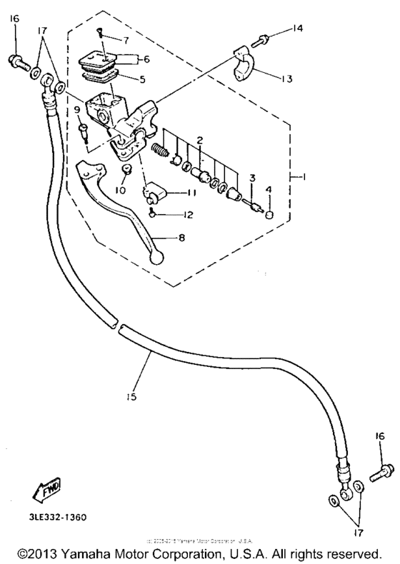 Front master cylinder