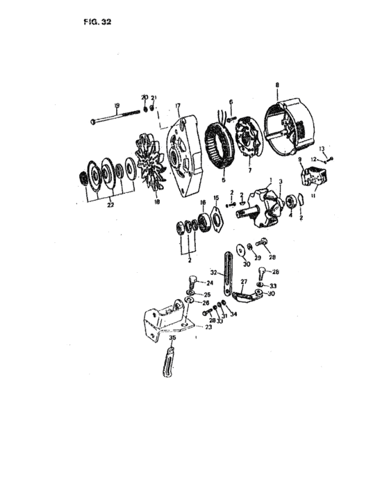 Alternateur bosh 35a
