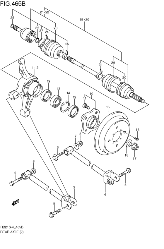 rear axle