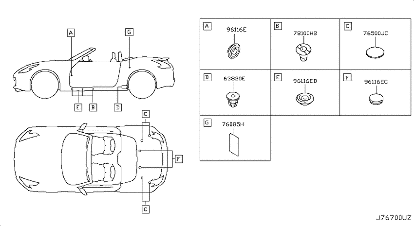 Body side fitting