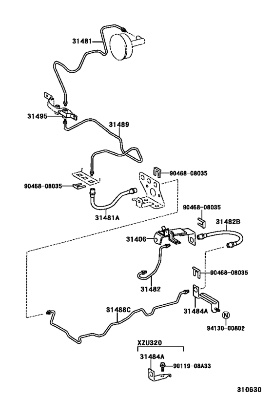 Clutch Pedal & Flexible Hose