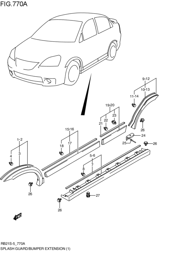 splash guard / bumper extension