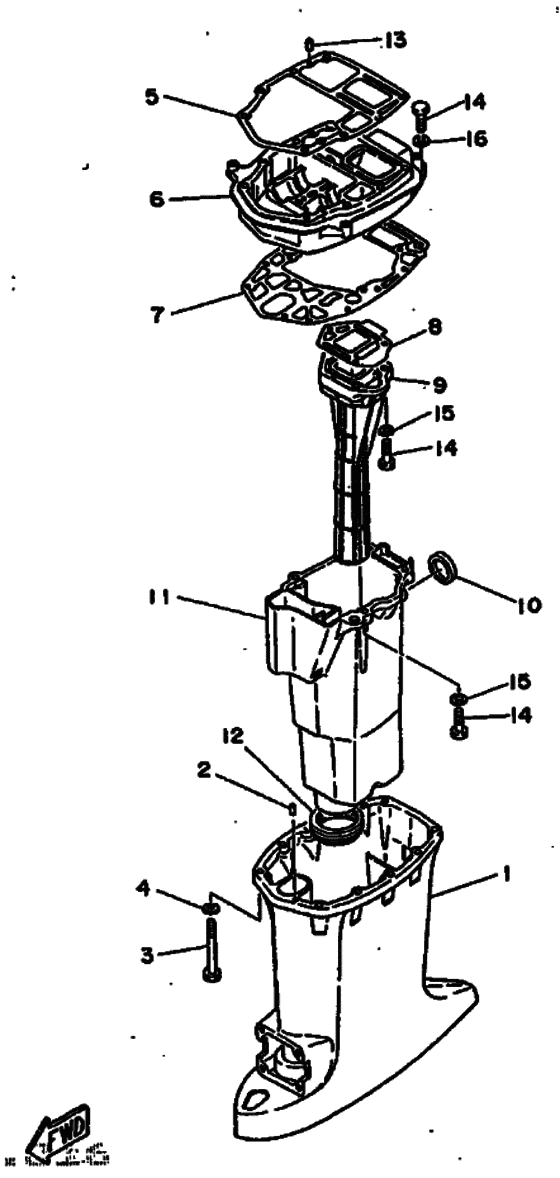 Upper casing