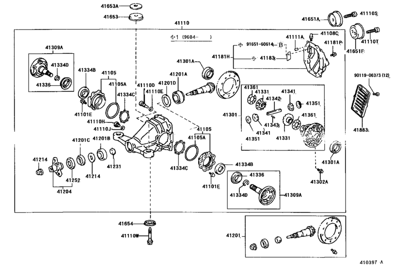 Rear Axle Housing & Differential