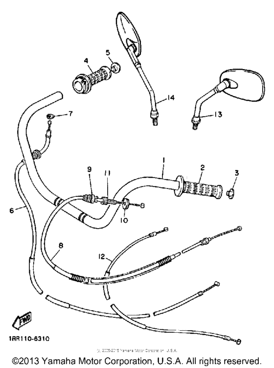 Handlebar cable
