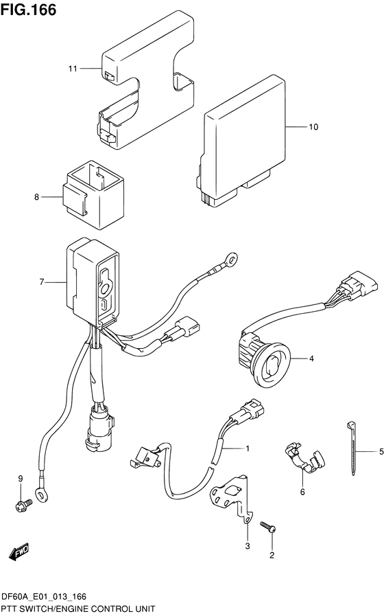 Ptt switch/engine control unit