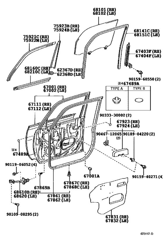 Front Door Panel & Glass
