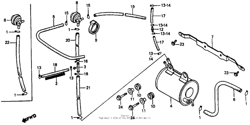 Canister i + purge control valve i