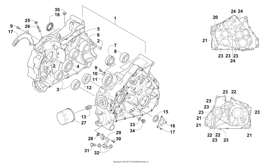 Crankcase assembly