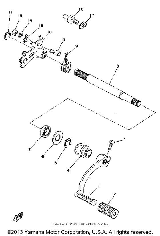 Shift shaft