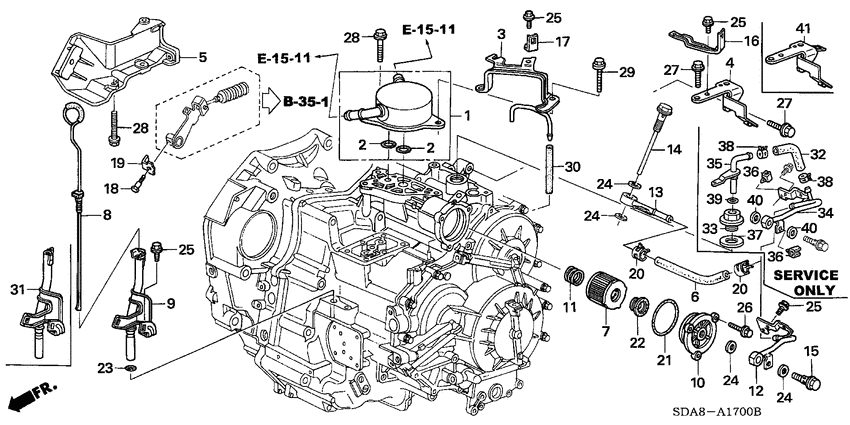 Oil level gauge/ atf pipe