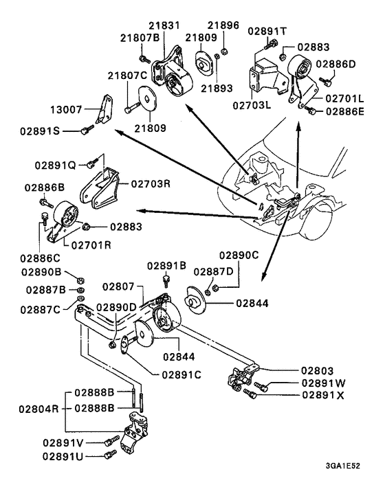 Engine mounting & support