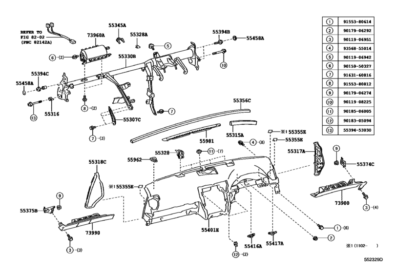 Instrument Panel & Glove Compartment