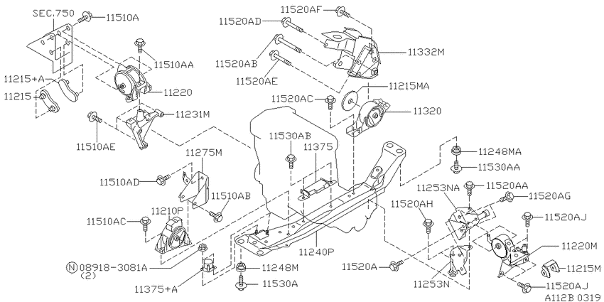 Engine & transmission   mounting