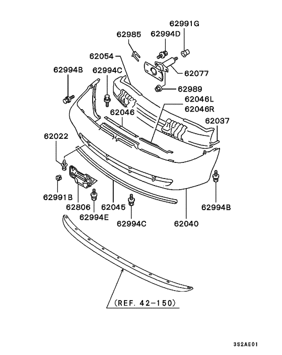 Front bumper & support