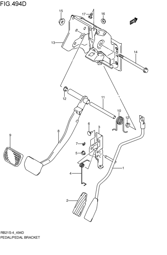 pedal / pedal bracket
