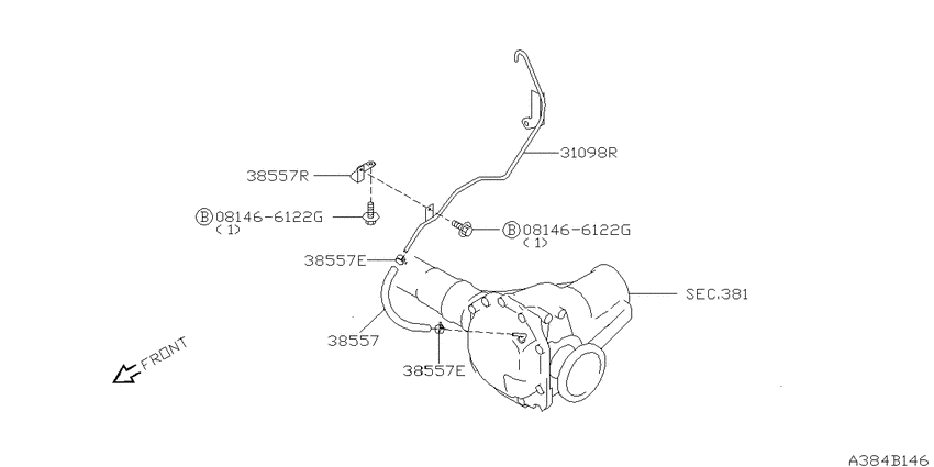 Breather piping     (for fr unit)
