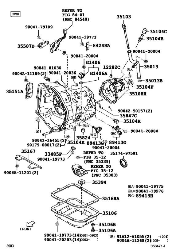 Transmission Case & Oil Pan (Atm)