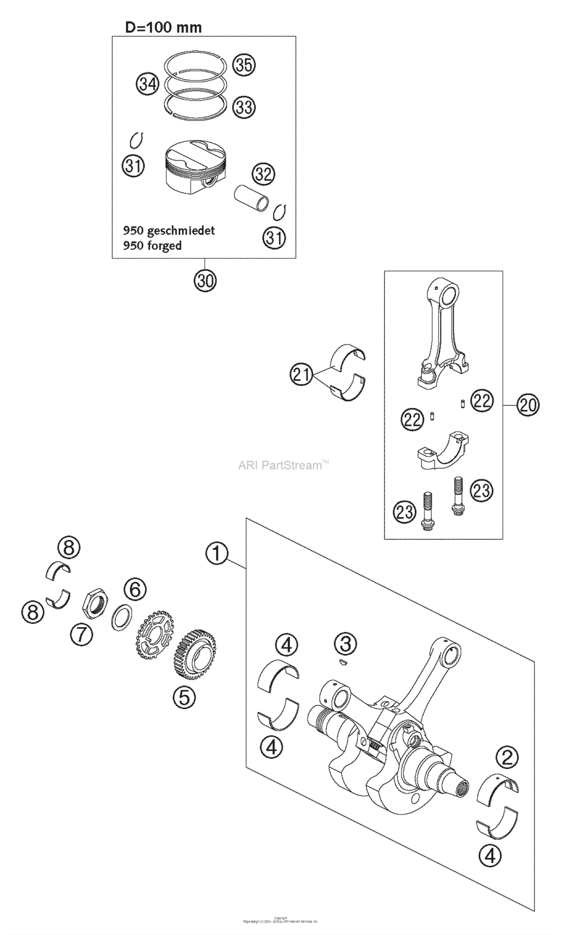 Crankshaft, Piston
