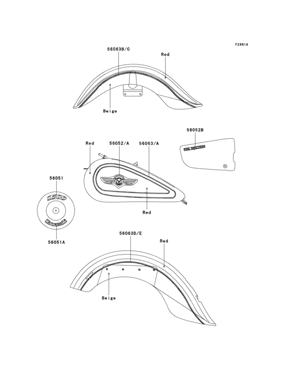 Decals(red/beige)(vn1500-n1)