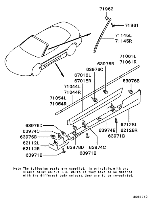 Side garnish & moulding