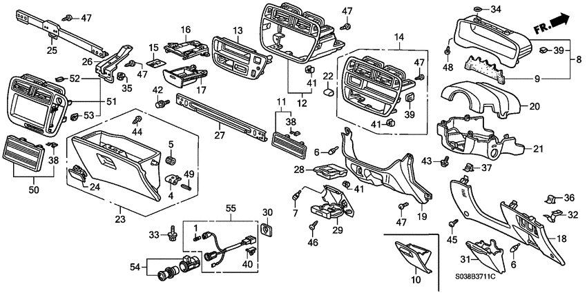 Instrument panel garnish