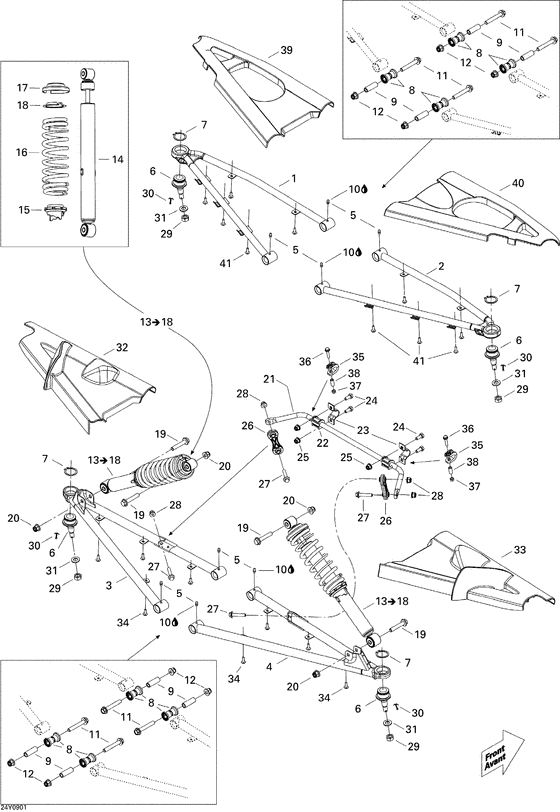 07- suspension, front se5 electronic
