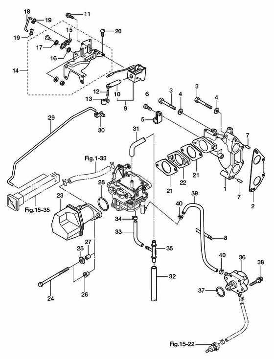 Intake manifold & fuel pump