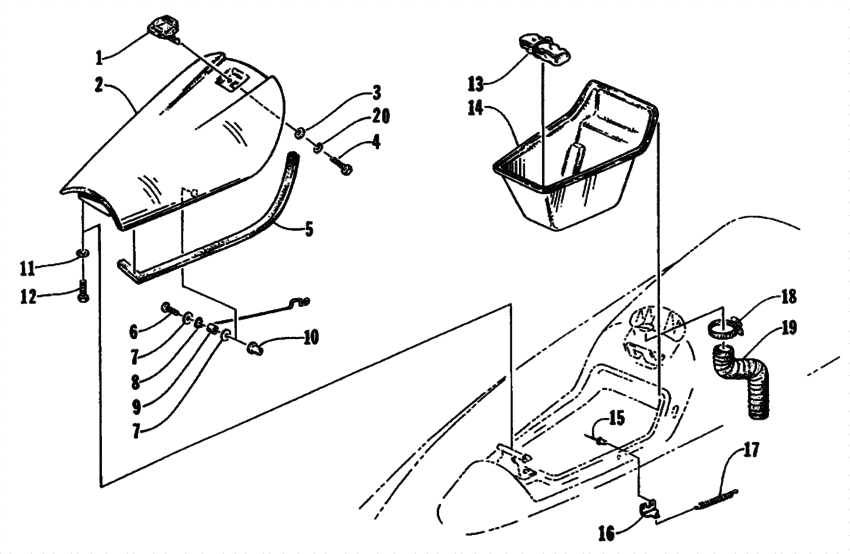 Hatch cover and storage tray