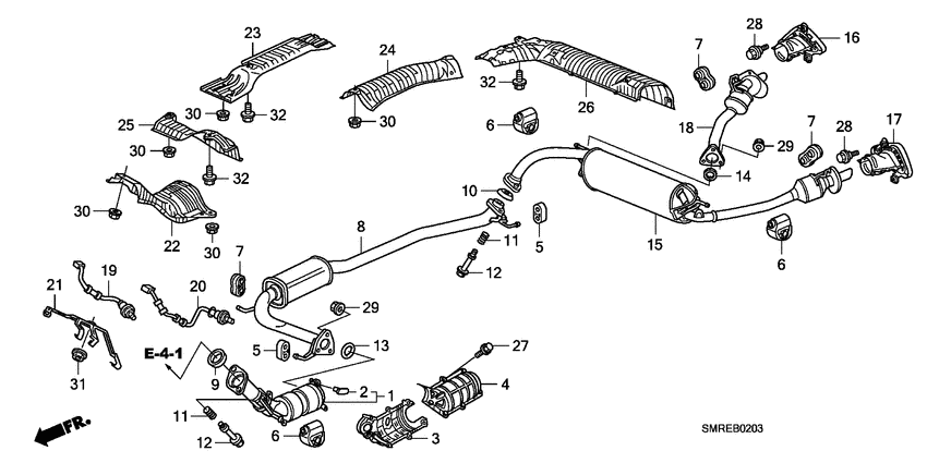 Exhaust pipe/silencer