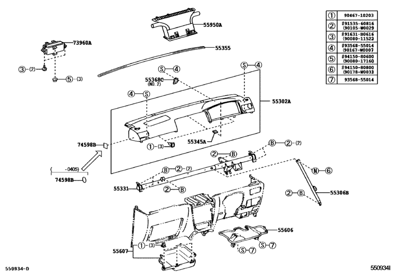 Instrument Panel & Glove Compartment