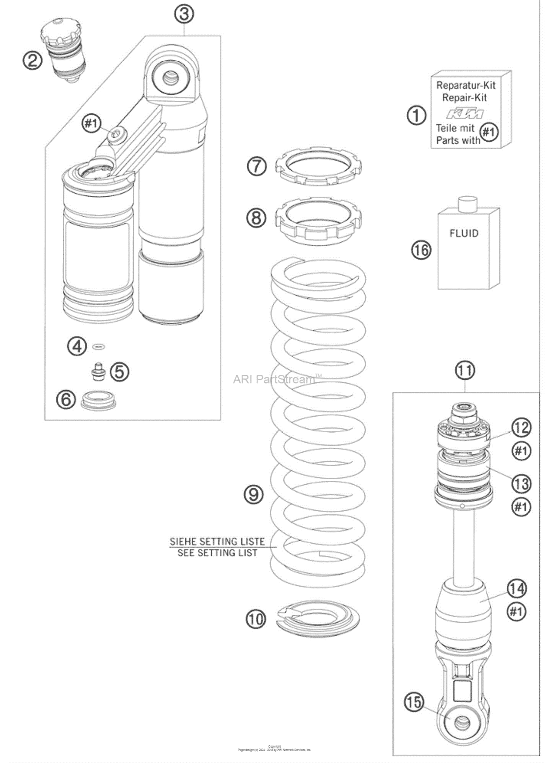 Shock Absorber Disassembled